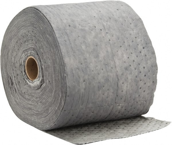 PRO-SAFE - Universal Use, 67 Gallon Package Capacity Sorbent Roll - 300' Long x 15" Wide, Gray - Exact Tooling