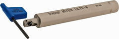 Iscar - MIFH, Internal, Right Hand, 0.492" Max Depth of Cut, Indexable Grooving Tool Holder - MI.R 10.., MI.R 8.. Insert Compatibility, 1/2" Shank Width, 4.03" OAL, Through Coolant - Exact Tooling