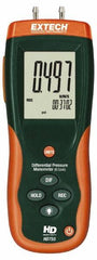 Extech - 2 Max psi, 0.3% FS% Accuracy, Differential Pressure Manometer - -1 to 0.5 Maximum PSI, -13.85 to 13.85 Inch Water Column - Exact Tooling