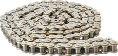 Browning - 3/4" Pitch, ANSI 60, Single Strand Roller Chain - Chain No. 60, 10 Ft. Long, 15/32" Roller Diam, 1/2" Roller Width - Exact Tooling