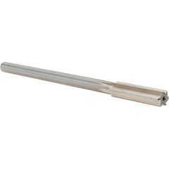 Alvord Polk - 0.4705" High Speed Steel 6 Flute Chucking Reamer - Straight Flute, 0.373" Straight Shank, 1-3/4" Flute Length, 7" OAL - Exact Tooling