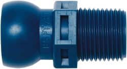 Loc-Line - 1/2" Hose ID, Male to Female Coolant Hose Connector - 3/8 BSPT, For Loc-Line Modular Hose Systems - Exact Tooling