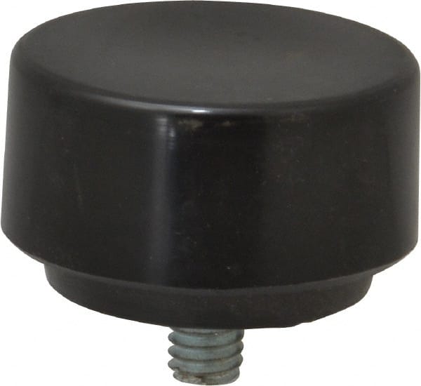 NUPLA - 1-3/4" Face Diam, Grade Hard, Black Soft Face Hammer Tip - 0.7 oz Head, Plastic - Exact Tooling