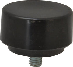 NUPLA - 1-3/4" Face Diam, Grade Hard, Black Soft Face Hammer Tip - 0.7 oz Head, Plastic - Exact Tooling