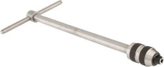 Starrett - 1/4 to 1/2" Tap Capacity, T Handle Tap Wrench - 13" Overall Length - Exact Tooling