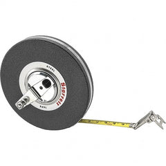 Starrett - 66' x 3/8" Yellow Blade Tape Measure - 1mm Graduation, L8 Graduation Style, Black Case - Exact Tooling