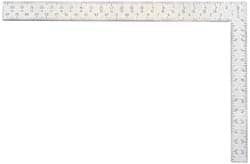 Starrett - 24" Blade Length x 2" Blade Width, 16" Base Length x 1-1/2" Base Width Steel Square - 2 Inch Wide Blade, 1-1/2 Inch Wide Base - Exact Tooling
