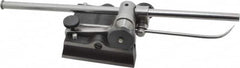 Starrett - 2 Spindle, 9 and 12 Inch Spindle Length, Surface Gage - 3 Inch Long x 2-9/16 Inch Wide Base, Hardened Steel - Exact Tooling