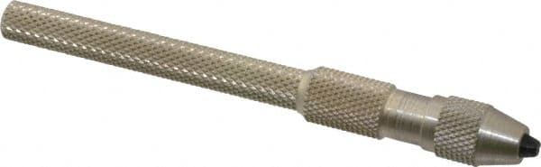 Starrett - 4-1/16" Long, 0.0620" Capacity, Pin Vise - 4-1/16" Long, 0.03" Min Capacity - Exact Tooling