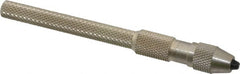 Starrett - 4-1/16" Long, 0.0620" Capacity, Pin Vise - 4-1/16" Long, 0.03" Min Capacity - Exact Tooling