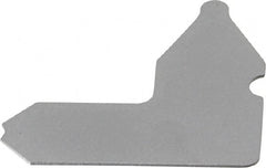 Starrett - 5/64 Inch Radius Gage - Satin Chrome Finish, Stainless Steel - Exact Tooling
