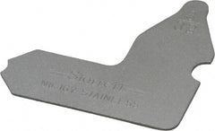 Starrett - 3/32 Inch Radius Gage - Satin Chrome Finish, Stainless Steel - Exact Tooling