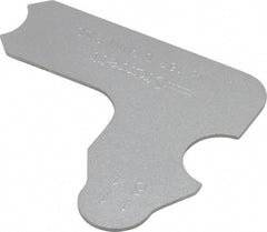 Starrett - 11/64 Inch Radius Gage - Satin Chrome Finish, Stainless Steel - Exact Tooling