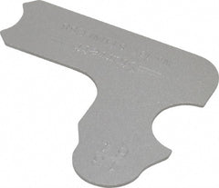 Starrett - 13/64 Inch Radius Gage - Satin Chrome Finish, Stainless Steel - Exact Tooling