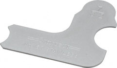Starrett - 7/32 Inch Radius Gage - Satin Chrome Finish, Stainless Steel - Exact Tooling