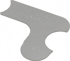Starrett - 17/64 Inch Radius Gage - Satin Chrome Finish, Stainless Steel - Exact Tooling
