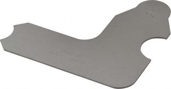Starrett - 5/16 Inch Radius Gage - Satin Chrome Finish, Stainless Steel - Exact Tooling