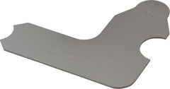 Starrett - 5/16 Inch Radius Gage - Satin Chrome Finish, Stainless Steel - Exact Tooling