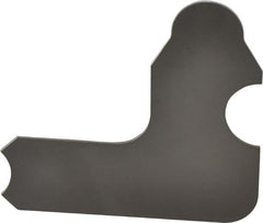 Starrett - 11/32 Inch Radius Gage - Satin Chrome Finish, Stainless Steel - Exact Tooling