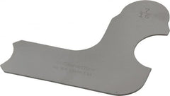 Starrett - 7/16 Inch Radius Gage - Satin Chrome Finish, Stainless Steel - Exact Tooling