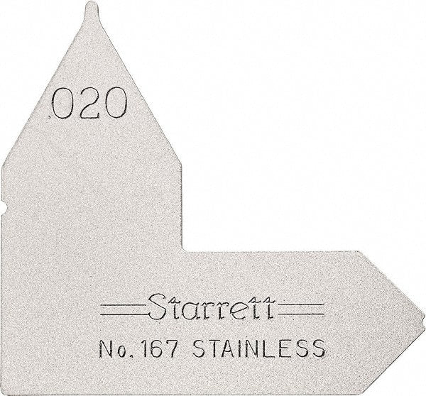 Starrett - Radius Gages Material: Stainless Steel Finish/Coating: Satin Chrome - Exact Tooling