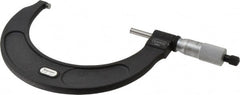 Starrett - 4 to 5" Range, 0.0001" Graduation, Mechanical Outside Micrometer - Ratchet Stop Thimble, Accurate to 0.0001", Digital Counter - Exact Tooling