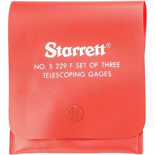 Starrett - Bore Gage Accessories Type: Case Minimum Measurement (Decimal Inch): 0.5000 - Exact Tooling