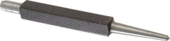 Starrett - 1/8" Center Punch - 4" OAL, Steel - Exact Tooling