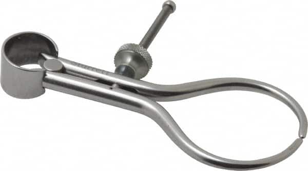 Starrett - 3 Inch Leg, Spring Joint, Ground Steel, Polished, Outside Caliper - 3 Inch Max Measurement, 75mm Max Measurement, Round Leg - Exact Tooling