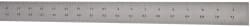 Starrett - 72" Long, 1/64, 1/32, 1/16, 1/8" Graduation, Rigid Spring Steel Rule - 4R Graduation Style, 1-1/2" Wide, Silver, Satin Chrome Finish - Exact Tooling