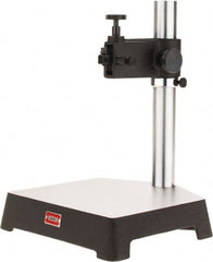 Starrett - Cast Iron (Base), Rectangular Base, Comparator Gage Stand - 13-21/32" High, 10-3/32" Base Length x 9-39/64" Base Width x 2-5/32" Base Height, Includes Holder - Exact Tooling