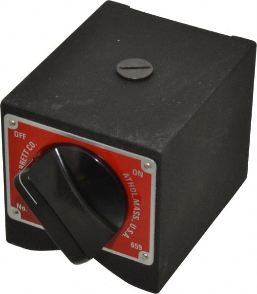 Starrett - 250 Lb Magnetic Pull, Indicator Positioner & Holder with Base - 3" Base Height, 3-1/2" Base Length, 3" Base Width - Exact Tooling