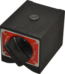 Starrett - 250 Lb Magnetic Pull, Indicator Positioner & Holder with Base - 3" Base Height, 3-1/2" Base Length, 3" Base Width - Exact Tooling