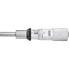 Starrett - 1 Inch, 13/16 Inch Plain Thimble, 0.3 Inch Diameter x 1-1/4 Inch Long Spindle, Mechanical Micrometer Head - Exact Tooling