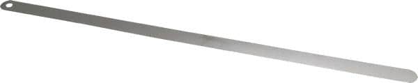 Starrett - 0.03mm Thick x 1/2 Inch Wide x 300mm Leaf Length, Parallel Feeler Gage - Tempered Steel - Exact Tooling