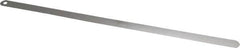 Starrett - 0.03mm Thick x 1/2 Inch Wide x 300mm Leaf Length, Parallel Feeler Gage - Tempered Steel - Exact Tooling