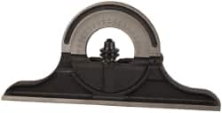 Starrett - 12 to 24 Inch Long Blade, Reversible Combination Square Protractor Head - Black Wrinkle Coated, Cast Iron - Exact Tooling