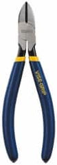 Irwin - 6" OAL, 16 AWG Capacity, Semi-Flush Diagonal Cutter - 7/8" Jaw Length x 13/16" Jaw Width, Oval/Tapered Head, Dipped Vinyl Handle - Exact Tooling