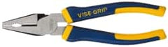 Irwin - 8" OAL, 1-3/8" Jaw Length x 1-1/4" Jaw Width, Combination Pliers - Combination Jaw, ProTouch Handles - Exact Tooling
