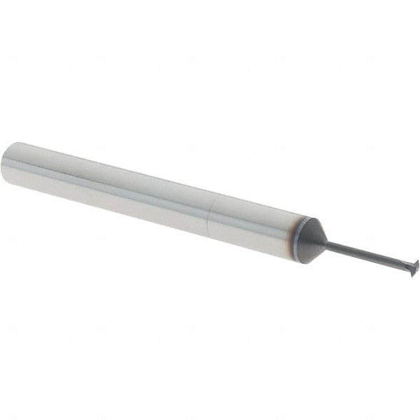 Value Collection - 0 TPI, Internal/External Single Profile Thread Mill - 3/16" Shank Diam, 2 Flute, 3/8" Neck Length, AlTiN+ Finish - Exact Tooling