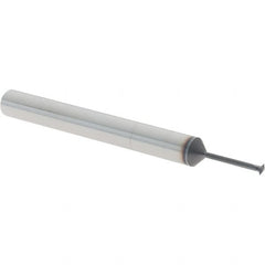 Value Collection - 0 TPI, Internal/External Single Profile Thread Mill - 3/16" Shank Diam, 2 Flute, 3/8" Neck Length, AlTiN+ Finish - Exact Tooling