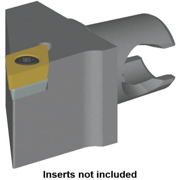 Kennametal - Left Hand Cut, Size KM20, DC.. Insert Compatiblity, Modular Turning & Profiling Cutting Unit Head - 12.5mm Ctr to Cutting Edge, 25mm Head Length, Series KM Mini - Exact Tooling