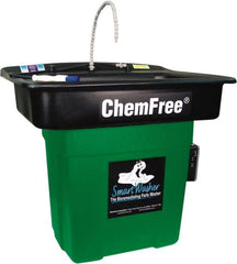 CRC - Free Standing Water-Based Parts Washer - 25 Gal Max Operating Capacity, Plastic Tank, 17" Long x 28" Wide, 110 Input Volts - Exact Tooling