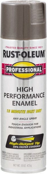 Rust-Oleum - Dark Machinery Gray, Gloss, Rust Proof Enamel Spray Paint - 14 Sq Ft per Can, 15 oz Container, Use on Multipurpose - Exact Tooling