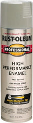 Rust-Oleum - Light Machinery Gray, Gloss, Rust Proof Enamel Spray Paint - 14 Sq Ft per Can, 15 oz Container, Use on Multipurpose - Exact Tooling