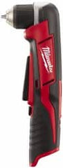 Milwaukee Tool - 12 Volt 3/8" Chuck Right Angle Handle Cordless Drill - 0-800 RPM, Keyless Chuck, Reversible, Lithium-Ion Batteries Not Included - Exact Tooling