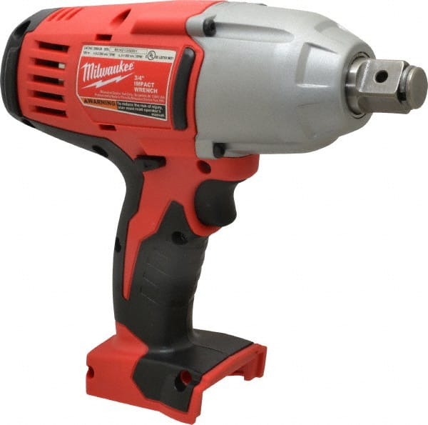 Milwaukee Tool - 3/4" Drive 18 Volt Pistol Grip Cordless Impact Wrench & Ratchet - 0 to 1,900 RPM, 0 to 2,200 BPM, 525 Ft/Lb Torque, Lithium-Ion Batteries Not Included - Exact Tooling