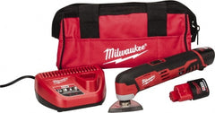 Milwaukee Tool - 12 Volt, Cordless Multi Tool Kit - 5,000 to 20,000 RPM, Battery Included - Exact Tooling