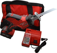 Milwaukee Tool - 18V, 0 to 3,000 SPM, Cordless Reciprocating Saw - 3/4" Stroke Length, 13" Saw Length, 1 Lithium-Ion Battery Included - Exact Tooling