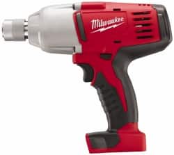 Milwaukee Tool - 7/16" Drive 18 Volt Pistol Grip Cordless Impact Wrench & Ratchet - 0 to 1,900 RPM, 0 to 2,200 BPM, 350 Ft/Lb Torque, Lithium-Ion Batteries Not Included - Exact Tooling